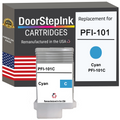 DoorStepInk Brand for Canon PFI-101 130mL Cyan Remanufactured in the USA Ink Cartridge-0